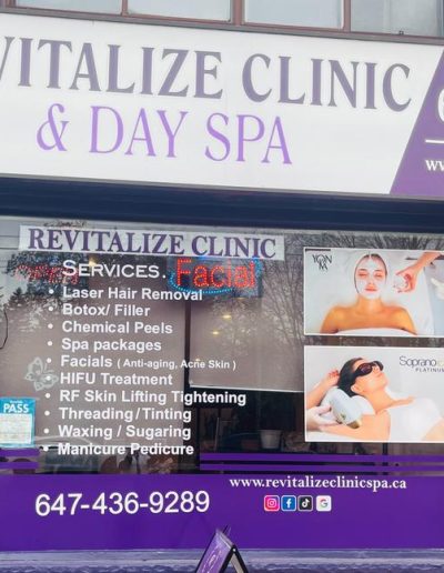revitalize spa Toronto laser hair removal